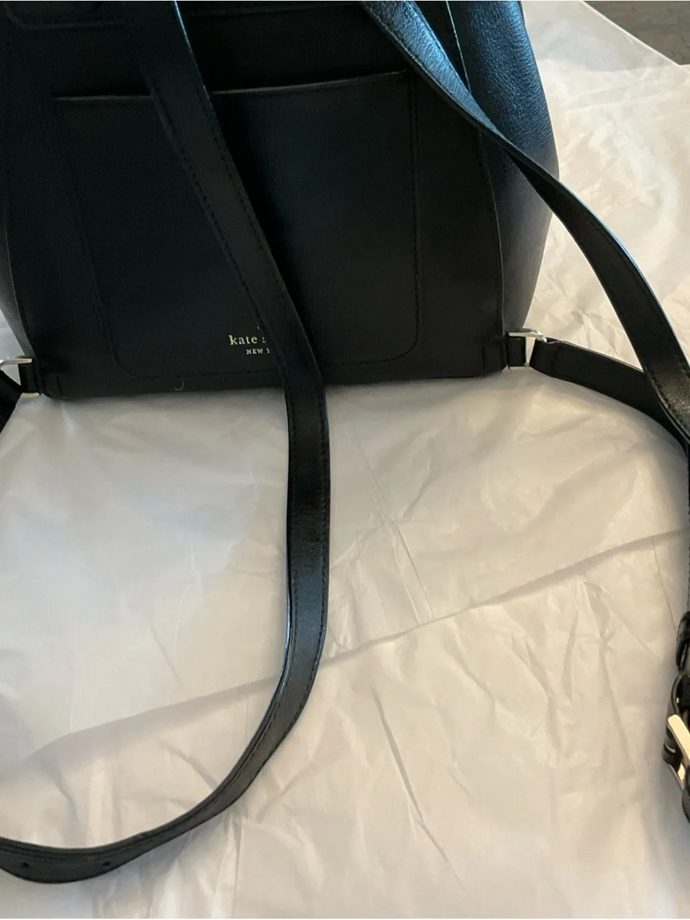 Kate Spade New York Adel Black Medium Backpack with Top Handle